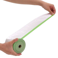 Plastic sheet with masking tape (W) 550 mm x (H) 25 m