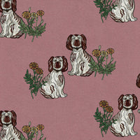 Chiens jumeaux Dusty Rose 2.7 m long PEEL AND STICK WALLPAPER