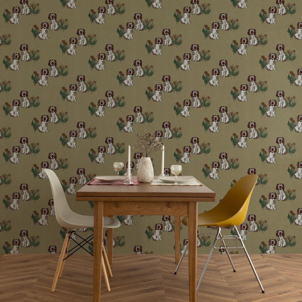 Chiens jumeaux Smoke Sage 2.5 m long PEEL AND STICK WALLPAPER