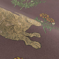 Mon lapin Old Burgundy 2.5 m long PEEL AND STICK WALLPAPER