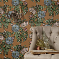 SAMPLE Romance Antique Oak PEEL AND STICK WALLPAPER