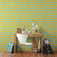 Orangette Blue 2.7 m long PEEL AND STICK WALLPAPER