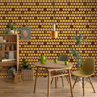 SAMPLE Orangette Brown PEEL AND STICK WALLPAPER