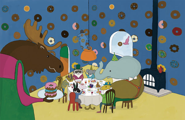 SAMPLE What is the Room Next Door Like? Donuts room MURAL