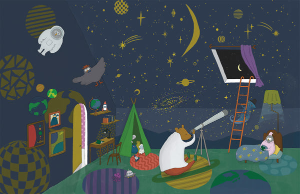 What is the Room Next Door Like? Starry sky room MURAL