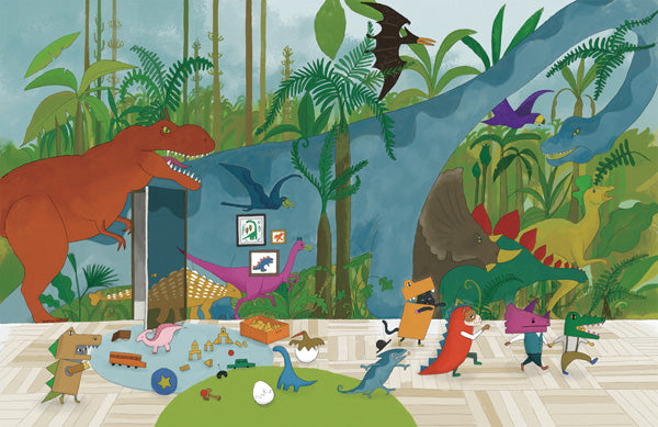 What is the Room Next Door Like? Dinosaur room MURAL