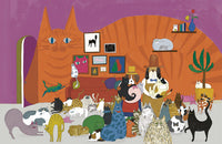 SAMPLE What is the Room Next Door Like? Cat room MURAL