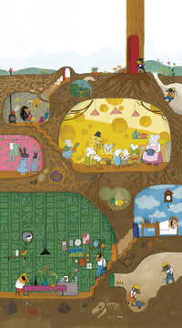 What is the Room Next Door Like? Room in the dirt MURAL