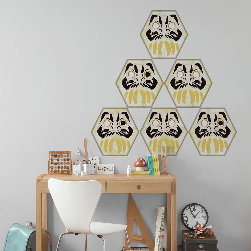 daruma kikko haku B set WALL DECAL