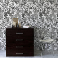 Tropical rainforest Black 2.7 m long PEEL AND STICK WALLPAPER