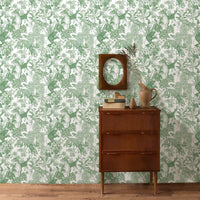 Tropical rainforest／Double Green 2.5 m long PEEL AND STICK WALLPAPER