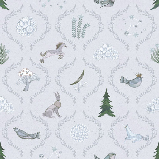 SAMPLE Gifts from the galaxy Gray WALLPAPER