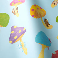 Flying Mushrooms in the Sky Blue 3 m long WALLPAPER