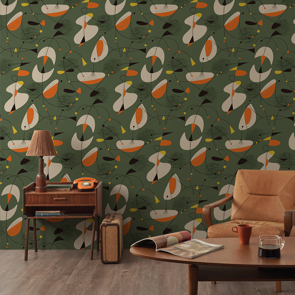 jazz Green 3.3 m long WALLPAPER