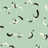 rhythmical Mint Green 3 m long WALLPAPER