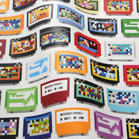 Pixel Cartridge シール素材 サイズオーダー壁紙