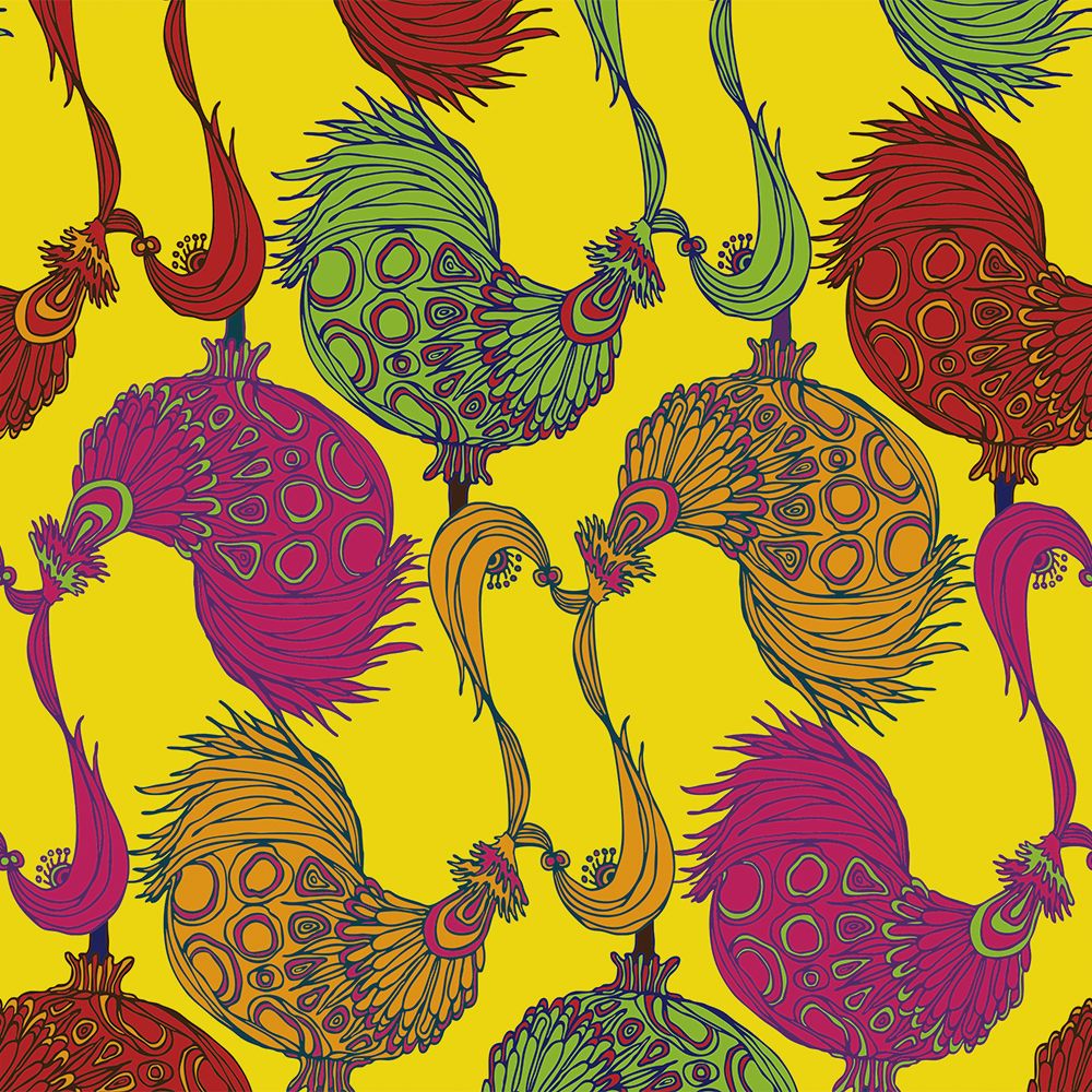 TRICK Yellow 3 m long WALLPAPER