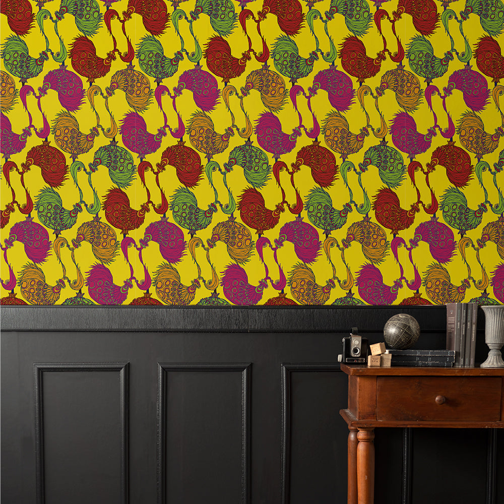 TRICK Yellow 2.5 m long WALLPAPER