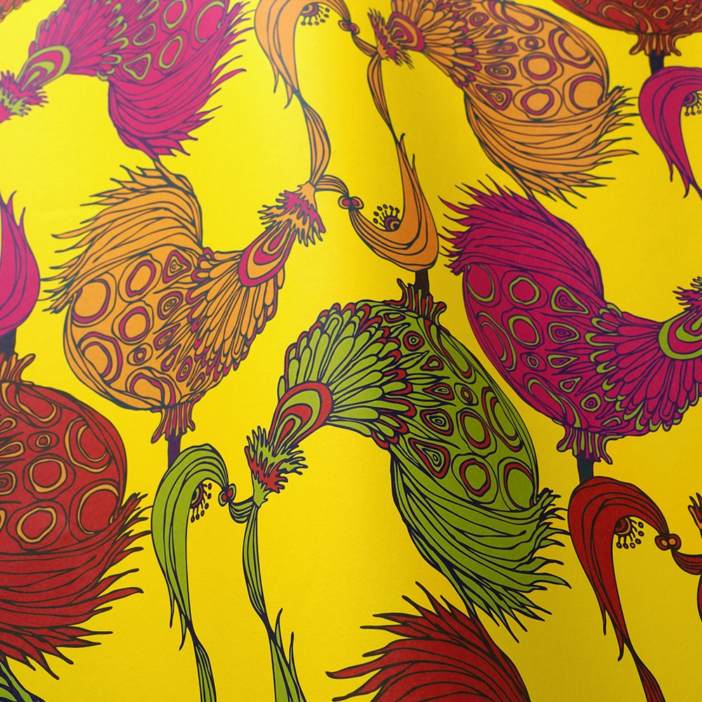 TRICK Yellow 2.5 m long WALLPAPER