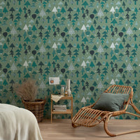 mori Green 2.5 m long WALLPAPER