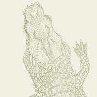 JUST Crocodile (昼) シール素材 サイズオーダー壁紙