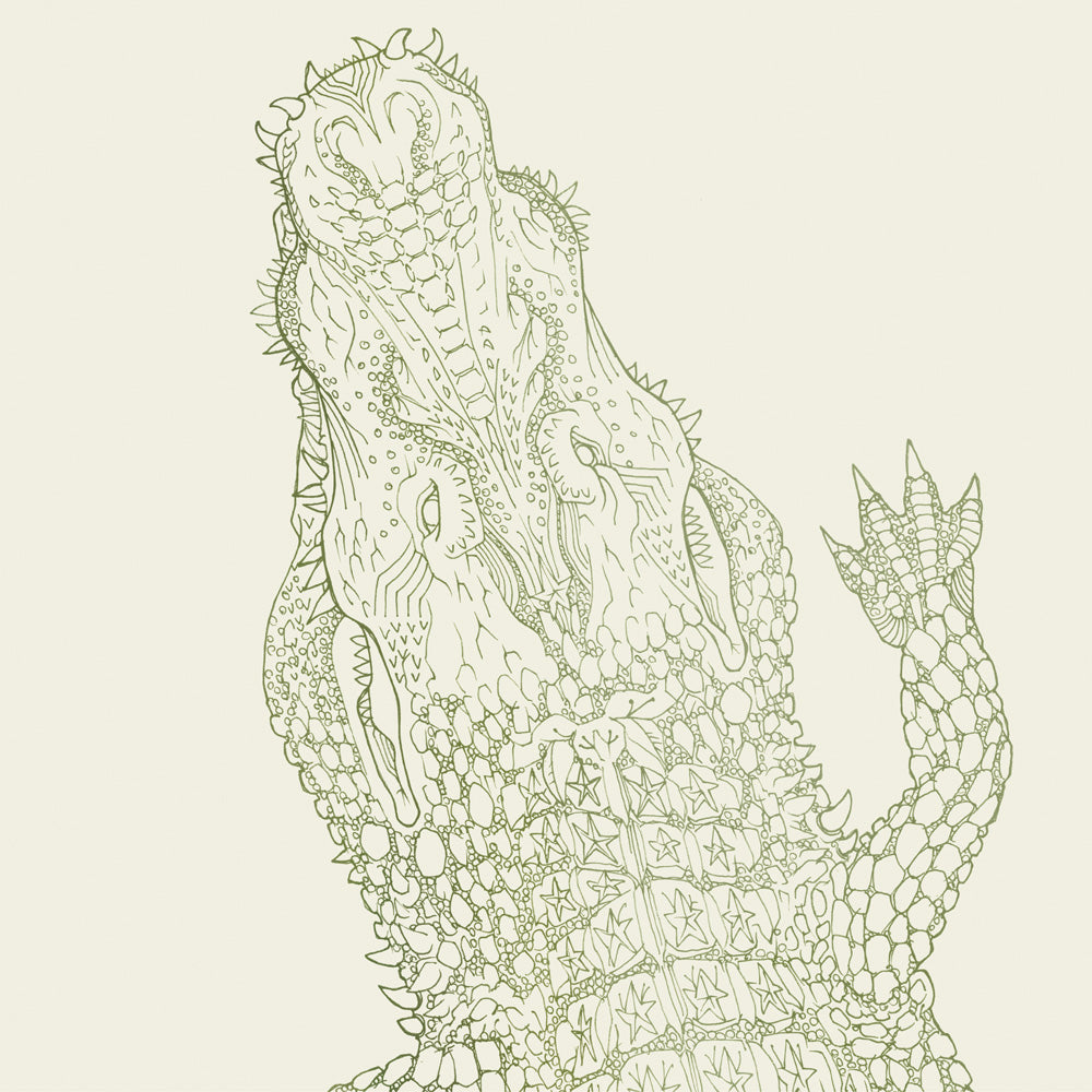 JUST Crocodile (昼) シール素材 サイズオーダー壁紙
