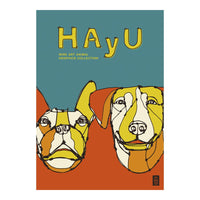 HAyU ANIMAL ART POSTER Multi color Dog A3 Size POSTER