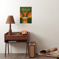 HAyU ANIMAL ART POSTER Multi color インパラ A3サイズ ポスター