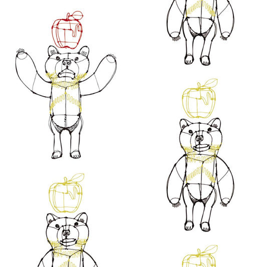SAMPLE HAyU Bear PEEL AND STICK WALLPAPER