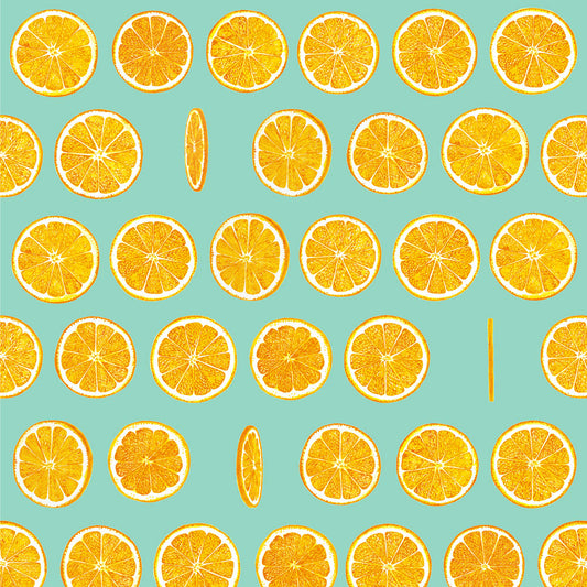 SAMPLE Orangette Blue WALLPAPER