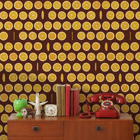 SAMPLE Orangette Brown PEEL AND STICK WALLPAPER