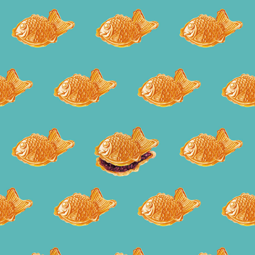 Taiyaki 2.5 m long PEEL AND STICK WALLPAPER