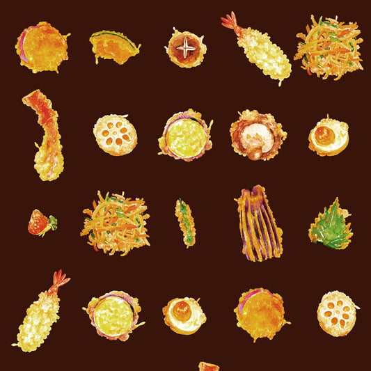 SAMPLE Tempura Brown PEEL AND STICK WALLPAPER