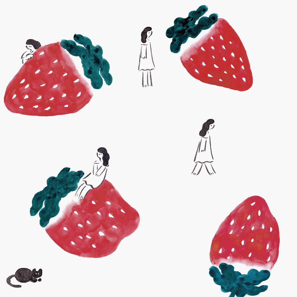 Strawberry fields forever 2.5 m long WALLPAPER