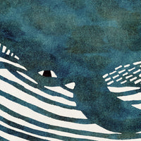 Fin Whale PEEL AND STICK MURAL
