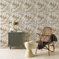 Japanese forest Brown 2.5 m long PEEL AND STICK WALLPAPER