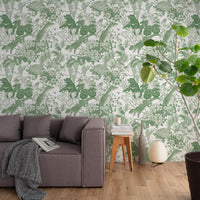 Japanese forest／Double Green 2.5 m long PEEL AND STICK WALLPAPER