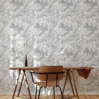 Japanese forest Gray 2.5 m long WALLPAPER