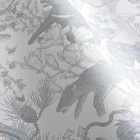 Japanese forest Gray 3 m long PEEL AND STICK WALLPAPER