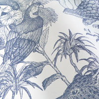 Tropical rainforest／Double Blue 3.3 m long PEEL AND STICK WALLPAPER