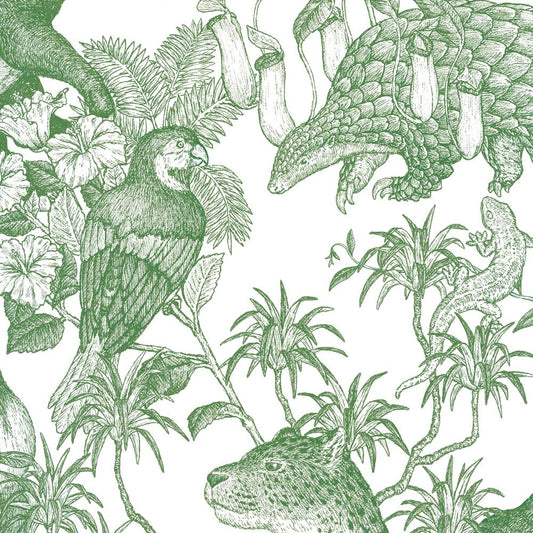 SAMPLE Tropical rainforest／Double Green PEEL AND STICK WALLPAPER