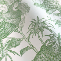 Tropical rainforest／Double Green 3.3 m long PEEL AND STICK WALLPAPER