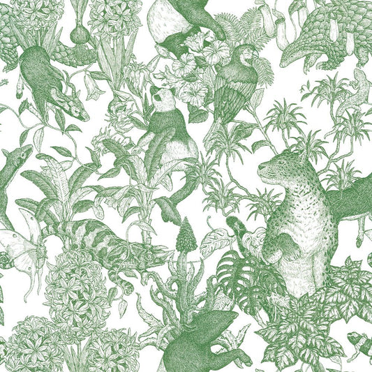 SAMPLE Tropical rainforest Green WALLPAPER