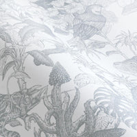 Tropical rainforest／Double Gray 2.5 m long PEEL AND STICK WALLPAPER