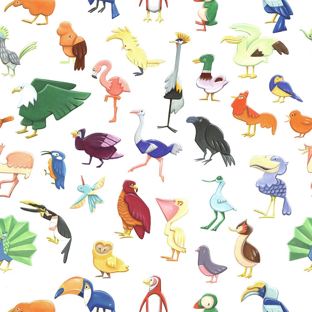 flock 2.5 m long WALLPAPER