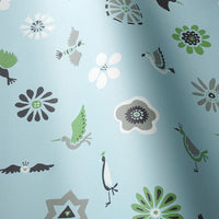 The Flowers and the Birds Blue 2.5 m long WALLPAPER