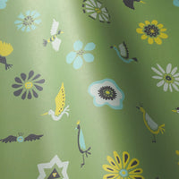 The Flowers and the Birds Green 2.5 m long WALLPAPER