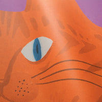 What is the Room Next Door Like? Cat Wallpaper Orange Tabby MURAL