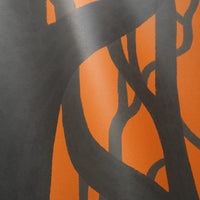 What is the Room Next Door Like? Ghost forest wallpaper (Orange) PEEL AND STICK MURAL