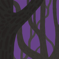 What is the Room Next Door Like? Ghost forest wallpaper Purple MURAL